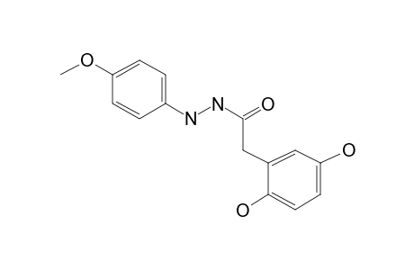 Benzeneacetic acid, 2,5-dihydroxy-, 2-(4-methoxyphenyl)hydrazide