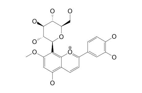 8-C-BETA-GLUCOPYRANOSYL-7-O-METHYL-LUTEOLINIDIN;MAJOR-ISOMER