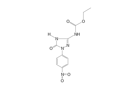 1-(p-nitrophenyl)-5-oxo-delta square-1,2,4-triazoline-3-carbamic acid, ethyl ester