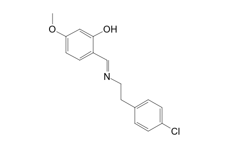 2-[N-(p-chlorophenethyl)formimidoyl]-5-methoxyphenol