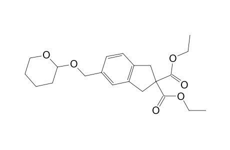 2H-Indene-2,2-dicarboxylic acid, 1,3-dihydro-5-[[(tetrahydro-2H-pyran-2-yl)oxy]methyl]-, diethyl ester