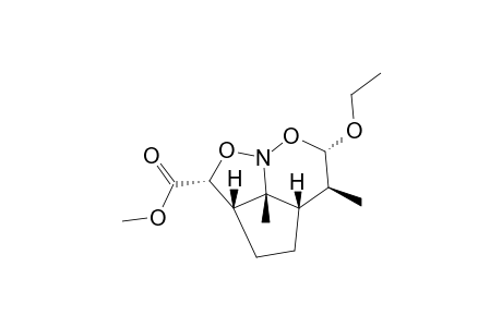 Methyl rel-(1R,3S,5R,6R,6aR,8aR,8bS)-5-Ethoxy-6,8b-dimethyl-6a,7,8,8a-tetrahydrocyclopenta[1,2,3-h,j]isoxazolo[2,3-b][1,2]oxazine-1-carboxylate