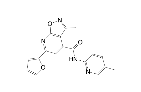 isoxazolo[5,4-b]pyridine-4-carboxamide, 6-(2-furanyl)-3-methyl-N-(5-methyl-2-pyridinyl)-