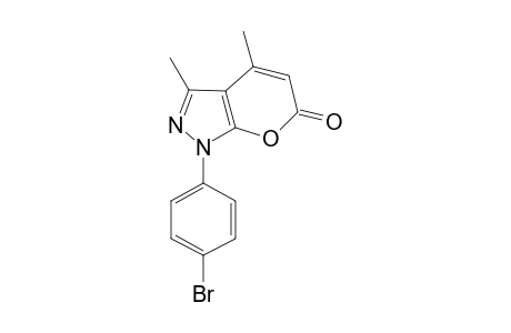 1-(4-Bromophenyl)-3,4-dimethylpyrano[2,3-c]pyrazol-6(1H)-one