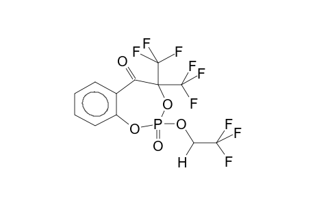 2-(2,2,2-TRIFLUOROETHOXY)-2,5-DIOXO-4,4-BIS(TRIFLUOROMETHYL)-6,7-BENZO-1,3,2-DIOXAPHOSPHEPANE