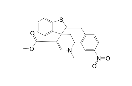 Methyl (2E)-2-(4-nitrobenzylidene)-1'-methyl-5',6'-dihydro-1'H-spiro[1-benzothiophene-3,4'-pyridine]-3'-carboxylate