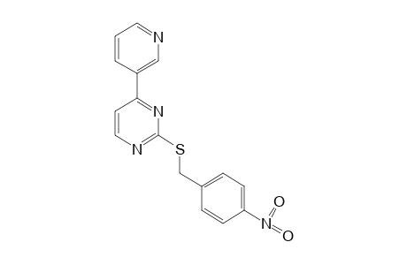 2-[(p-nitrobenzyl)thio]-4-(3-pyridyl)pyrimidine