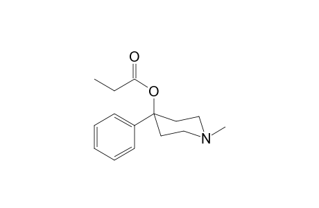 1-Methyl-4-phenyl-4-propionoxypiperidine