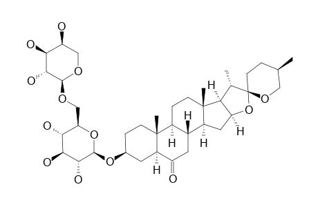 LAXOGENIN 3-O-alpha-L-ARABINOPYRANOSYL-(1-6)-beta-D-GLUCOPYRANOSIDE