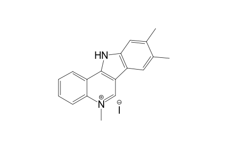 5,8,9-Trimethyl-11H-indolo[3,2-c]quinolin-5-inium Iodide