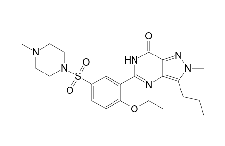 5-[2-ETHOXY-5-(4-METHYLPIPERAZIN-1-YLSULFONYL)-PHENYL]-2-METHYL-3-PROPYL-6,7-DIHYDRO-2H-PYRAZOLO-[4,3-D]-PYRIMIDIN-7-ONE