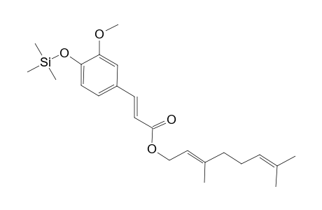 Geranyl ferulate, mono-TMS