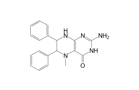 4(1H)-Pteridinone, 2-amino-5,6,7,8-tetrahydro-5-methyl-6,7-diphenyl-