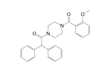 Piperazine, 1-(2-methoxybenzoyl)-4-diphenylacetyl-