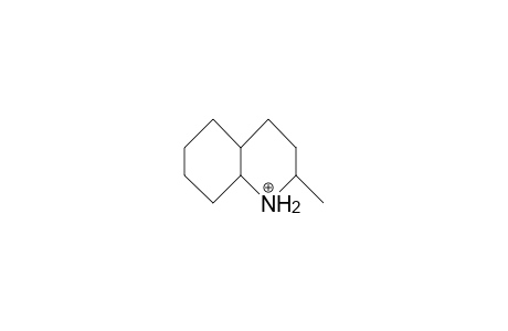 2a-Methyl-trans-decahydro-quinolinium cation