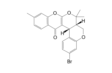 4-Bromo-10,14,14-trimethyl-(6bS,14aR)-14,14a-dihydro-1H,6bH,7H-chromeno[3',4':5,6]pyrano[3,4-c]chromen-7-one