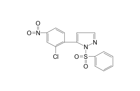 5-(2-chloro-4-nitrophenyl)-1-(phenylsulfonyl)pyrazole