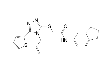 acetamide, N-(2,3-dihydro-1H-inden-5-yl)-2-[[4-(2-propenyl)-5-(2-thienyl)-4H-1,2,4-triazol-3-yl]thio]-