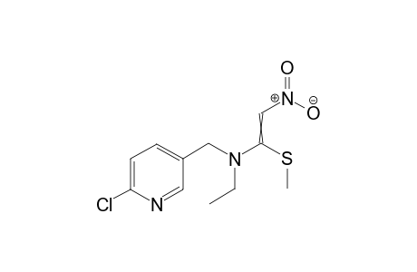 N-(6-chloropyridin-3-yl)methylene)-N-ethyl-1-(methylthio)-2-nitrovinylidene amine