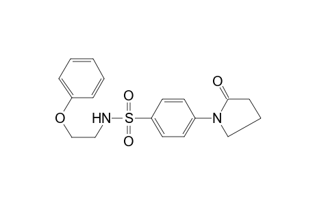 4-(2-oxo-1-pyrrolidinyl)-N-(2-phenoxyethyl)benzenesulfonamide