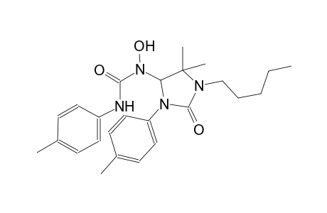 urea, N-[5,5-dimethyl-3-(4-methylphenyl)-2-oxo-1-pentyl-4-imidazolidinyl]-N-hydroxy-N'-(4-methylphenyl)-