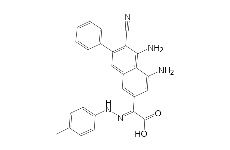 4,5-Diamino-3-cyano-2-phenyl-7-glyoxalyl (p-tolyl)-hydrazonaphthalene