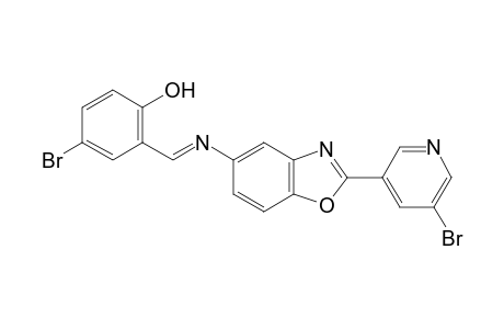 2-(5-Bromo-3-pyridyl)-5-[(5-bromosalicylidene)amino]benzoxazole