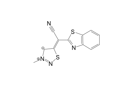 5-[(BENZOTHIAZOL-2-YL)-CYANOMETHYLENE]-3-METHYL-4,5-DIHYDRO-1,2,3-THIADIAZOL-3-IUM-4-IDE