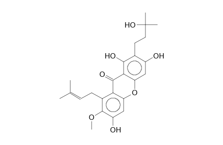 CRATOXYLONE;1,3,6-TRIHYDROXY-2-(3-HYDROXY-METHYLBUTYL)-7-METHOXY-8-(3,3-DIMETHYLALLYL)-XANTHONE