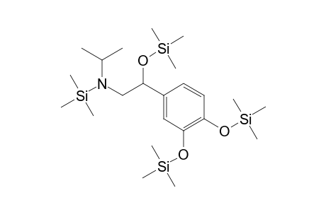 Isoprenaline, N,O,O',O''-tetrakis-TMS