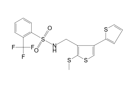 N-{[2-(methylthio)-4-(2-thienyl)-3-thienyl]methyl}-alpha,alpha,alpha-trifluoro-o-toluenesulfonamide