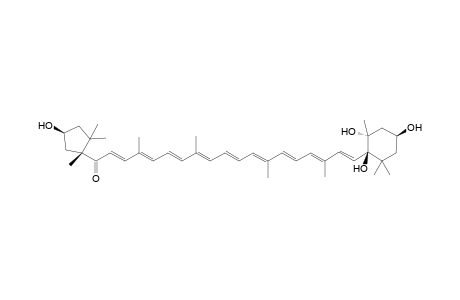 (2E,4E,6E,8E,10E,12E,14E,16E,18E)-1-[(1R,4S)-4-hydroxy-1,2,2-trimethyl-cyclopentyl]-4,8,13,17-tetramethyl-19-[(1R,2R,4S)-1,2,4-trihydroxy-2,6,6-trimethyl-cyclohexyl]nonadeca-2,4,6,8,10,12,14,16,18-nonaen-1-one