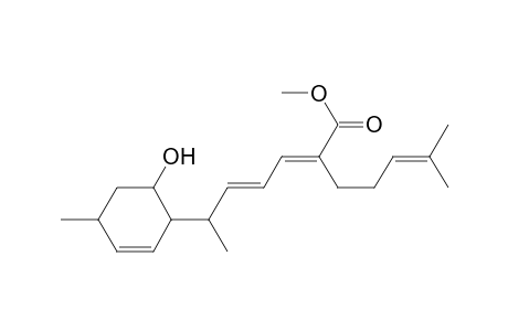 2,4-Heptadienoic acid, 6-(2-hydroxy-4-methyl-3-cyclohexen-1-yl)-2-(4-methyl-3-pentenyl)-, methyl ester, [1R-[1.alpha.(2E,4E,6R*),2.alpha.]]-