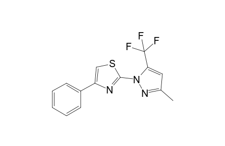 2-[3-Methyl-5-(trifluoromethyl)-1-pyrazolyl]-4-phenylthiazole