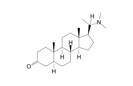 Funtumafrine-C [(20S)-20-(N,N-dimethylamino)-5.alpha.-pregna-3-one]