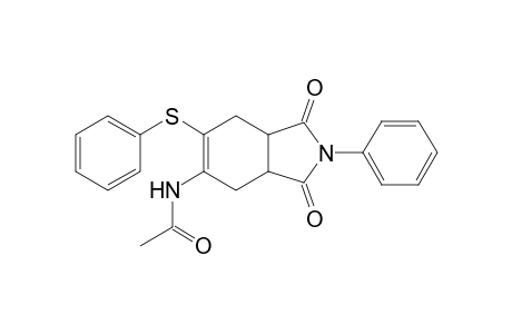 N-PHENYL-4-ACETAMIDO-5-PHENYLTHIO-1,2,3,6-TETRAHYDROPHTHALIMIDE