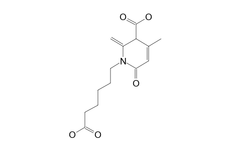 1-(5-carboxypentyl)-4-methyl-2-methylene-6-oxo-1,2,3,6-tetrahydronicotinic acid