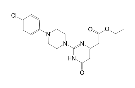 4-pyrimidineacetic acid, 2-[4-(4-chlorophenyl)-1-piperazinyl]-1,6-dihydro-6-oxo-, ethyl ester