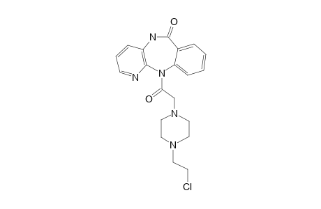 5,11-Dihydro-11-[(4-[2-chloroethyl]-1-piperazinyl)acetyl]-6H-pyrido[2,3