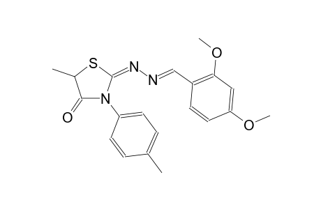 2,4-dimethoxybenzaldehyde [(2E)-5-methyl-3-(4-methylphenyl)-4-oxo-1,3-thiazolidin-2-ylidene]hydrazone