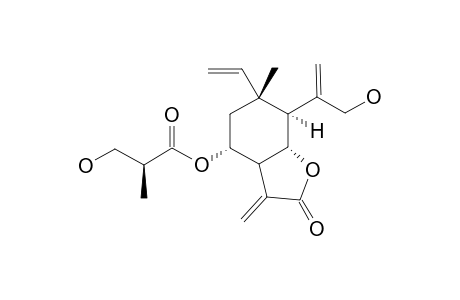 15-HYDROXY-8-ALPHA-(3'-HYDROXY-ISOBUTANOYLOXY)-ELEMANE-1,3,11(13)-TRIEN-12,6-OLIDE