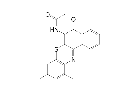 6-Acetamido-9,11-dimethyl-5H-benzo[A]phenanthrazin-5-one