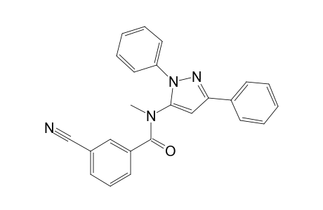 3-Cyano-N-(1,3-diphenyl-1H-pyrazol-5-yl)benzamide, N-methyl