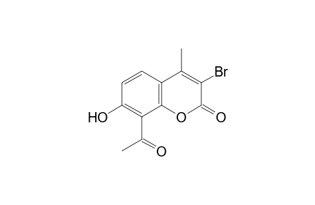8-acetyl-3-bromo-7-hydroxy-4-methylcoumarin