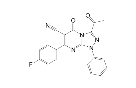 3-Acetyl-7-(4-fluorophenyl)-5-oxo-1-phenyl-1,5-dihydro-[1,2,4]triazolo[4,3-a]pyrimidine-6-carbonitrile