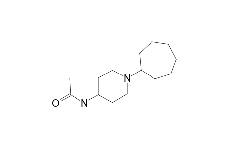 1-Cycloheptyl-4-piperidinamine, N-acetyl-