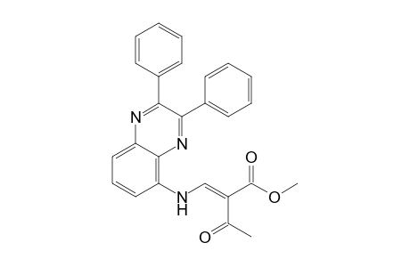 2-[(2,3-DIPHENYLQUINOXALIN-5-YLAMINO)-METHYLENE]-3-OXOBUTANOIC_ACID_METHYLESTER;MAJOR_ISOMER
