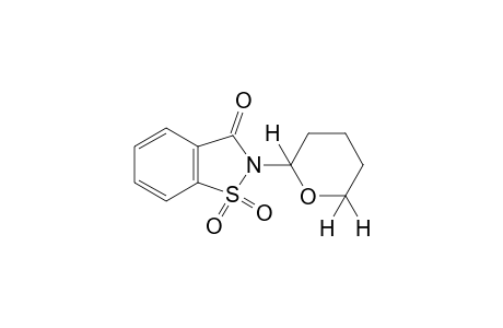 2-(tetrahydropyran-2-yl)-1,2-benzisothiazolin-3-one, 1,1-dioxide
