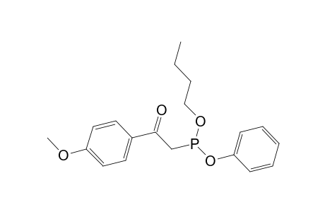 Phosphonous acid, [2-(4-methoxyphenyl)-2-oxoethyl]-, butyl phenyl ester