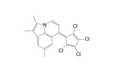 6H-Pyrrolo[3,2,1-ij]quinoline, 1,2,8-trimethyl-6-(2,3,4,5-tetrachloro-2,4-cyclopentadien-1-ylidene)-